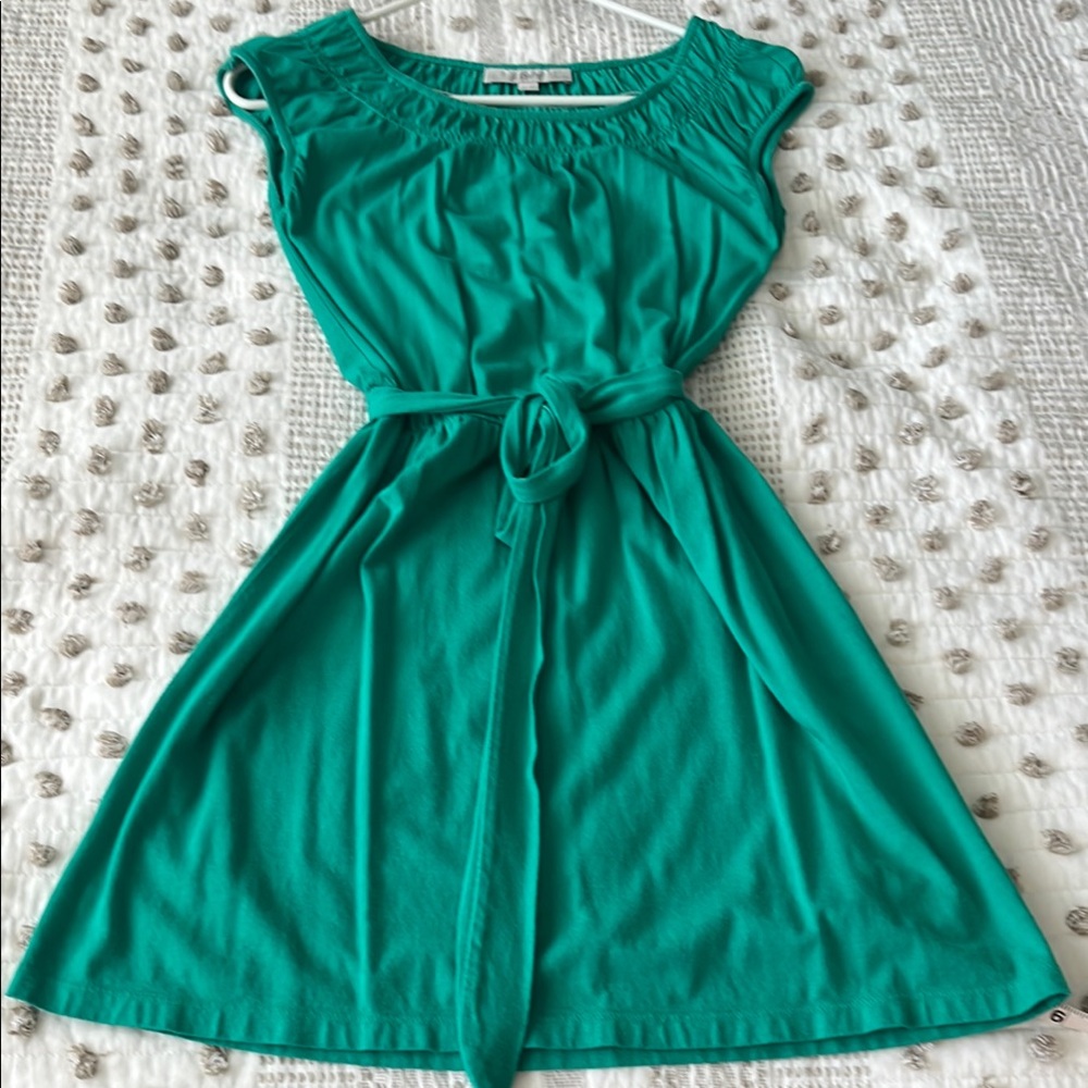LOFT Green  Midi Sundress
